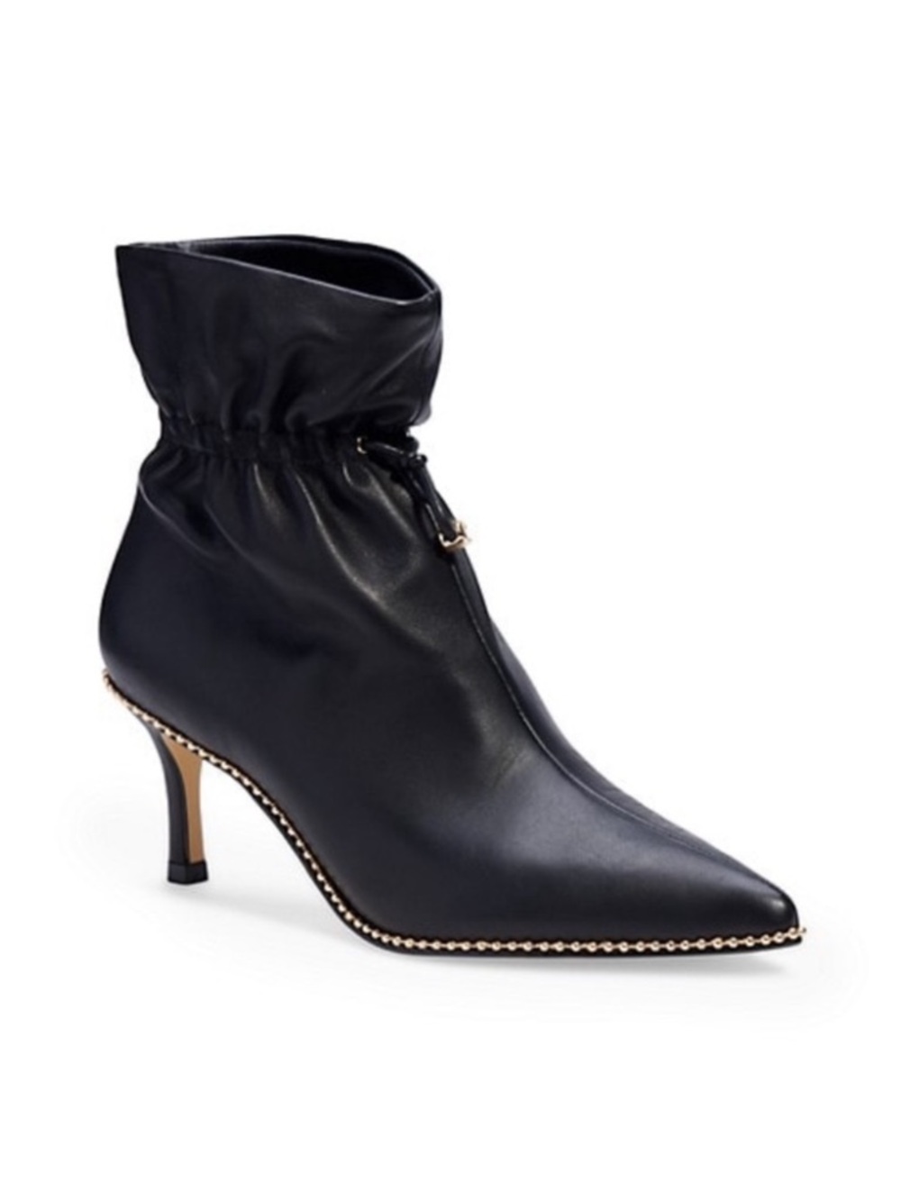 Coach Wynie black leather booties, size 9